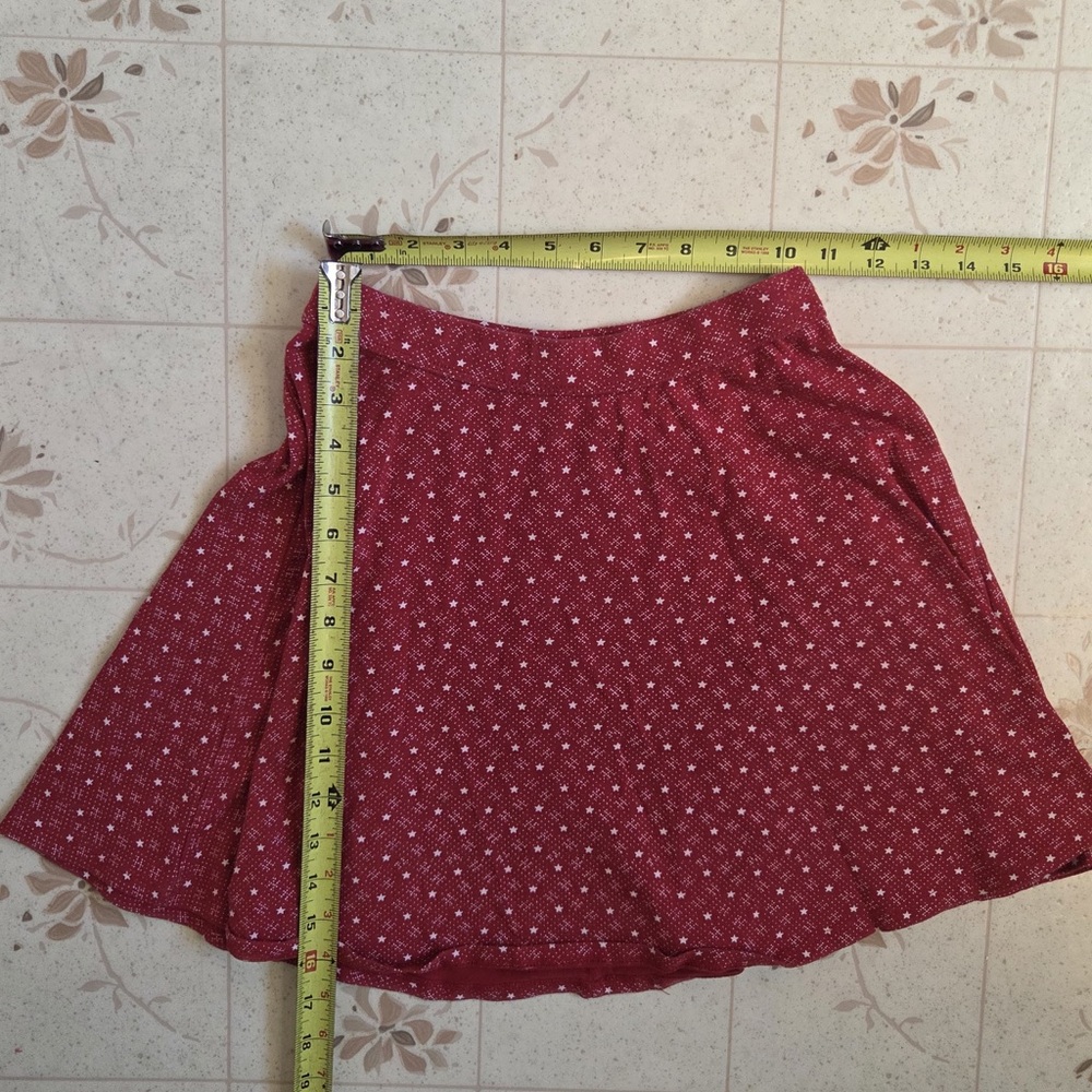 Hollister Burgundy A-Line Skirt - Picture 3 of 5